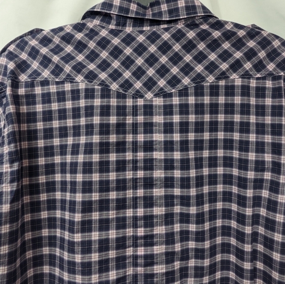 Billy Reid Men's Plaid Tabbed Shoulder Button Down Sz XXL Fit 2 - Picture 8 of 12